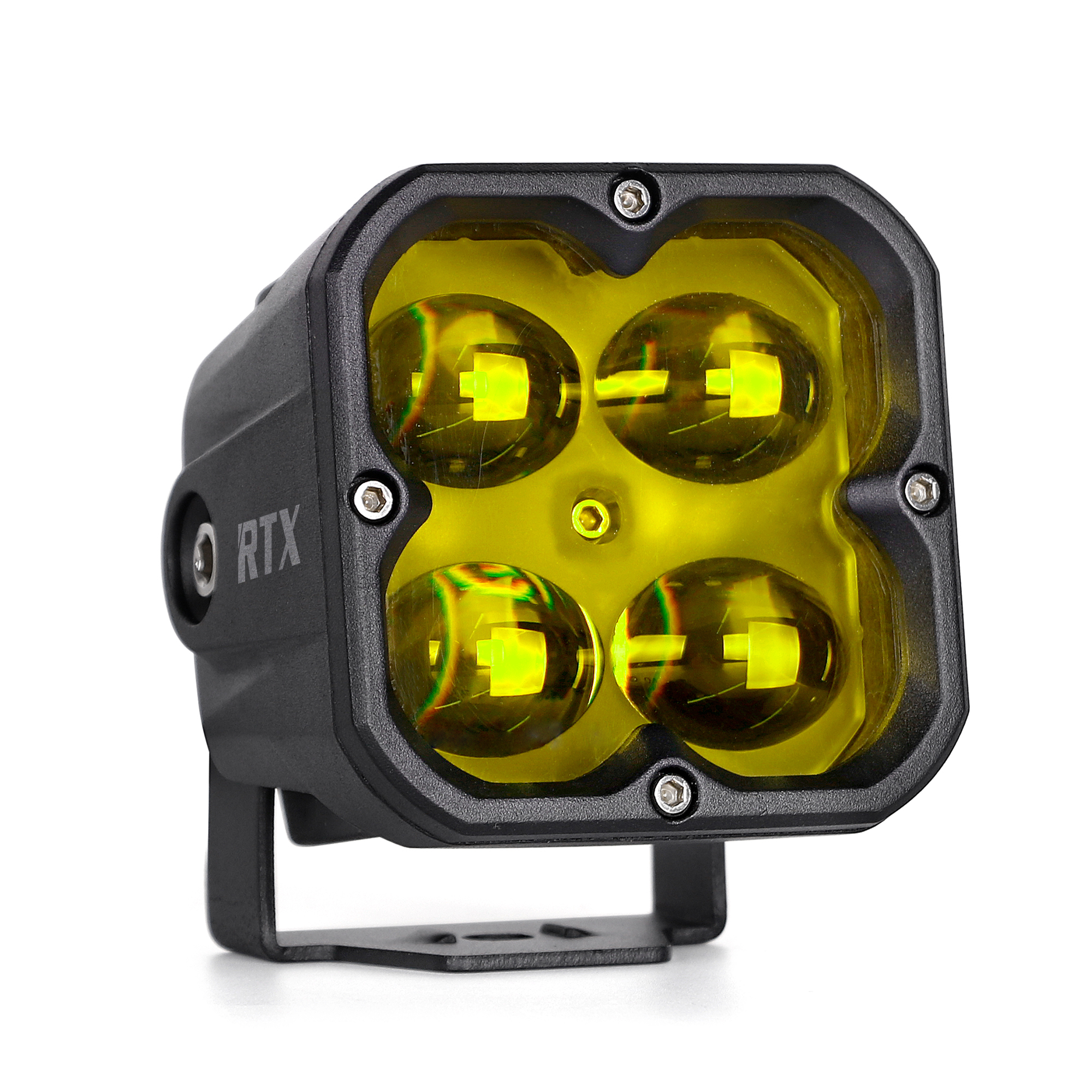 3 Cube Pod Light with Yellow Lens - 620LM High-Intensity LED Fog Lights for Off-Road Trucks & SUVs - Perfect for Night Driving and Adventure Trips