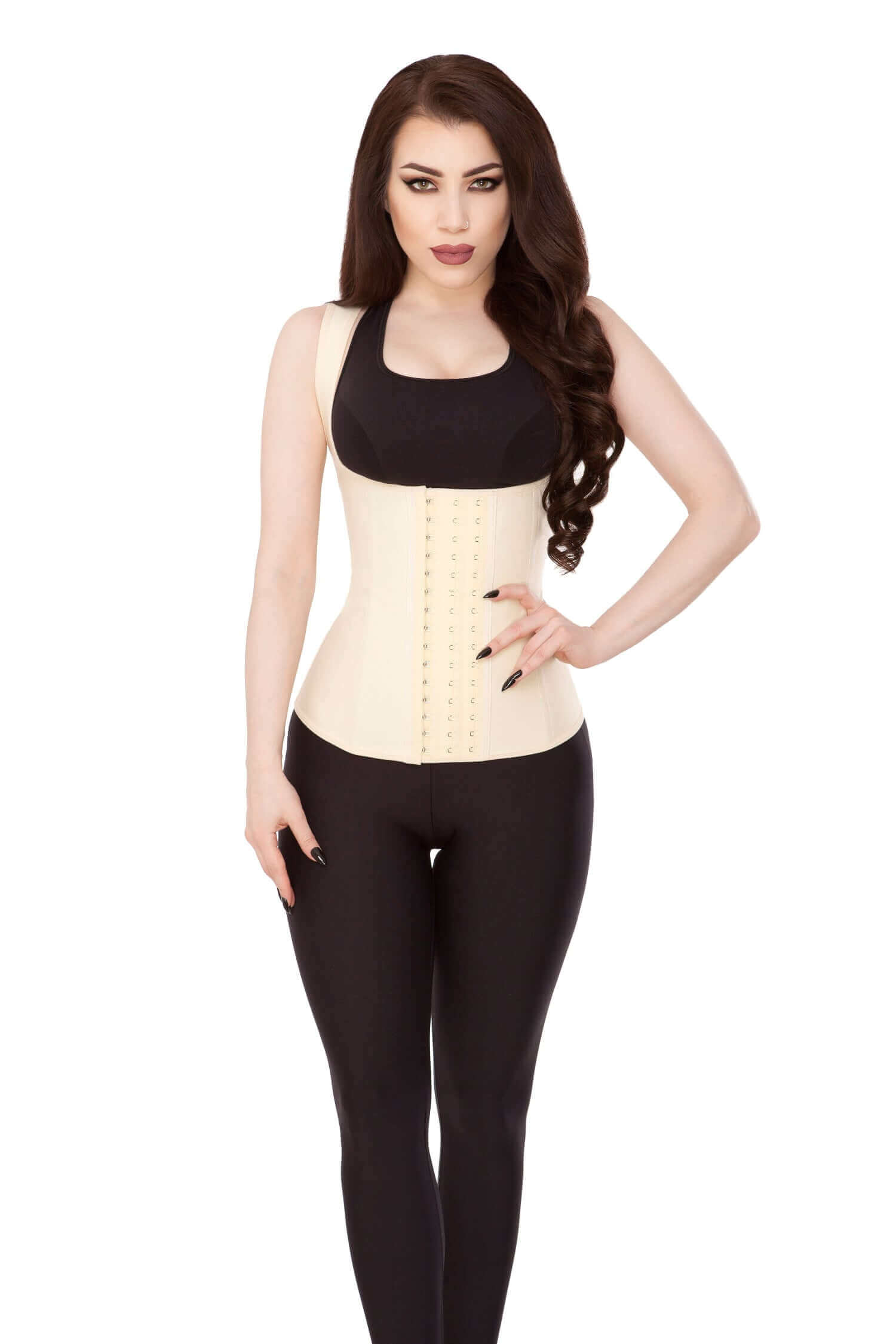 Playgirl Nude Latex Waist Trainer Sports Vest for Women - Slimming Corset for Workout, Gym & Shapewear - Perfect for Waist Training, Fitness & Body Shaping