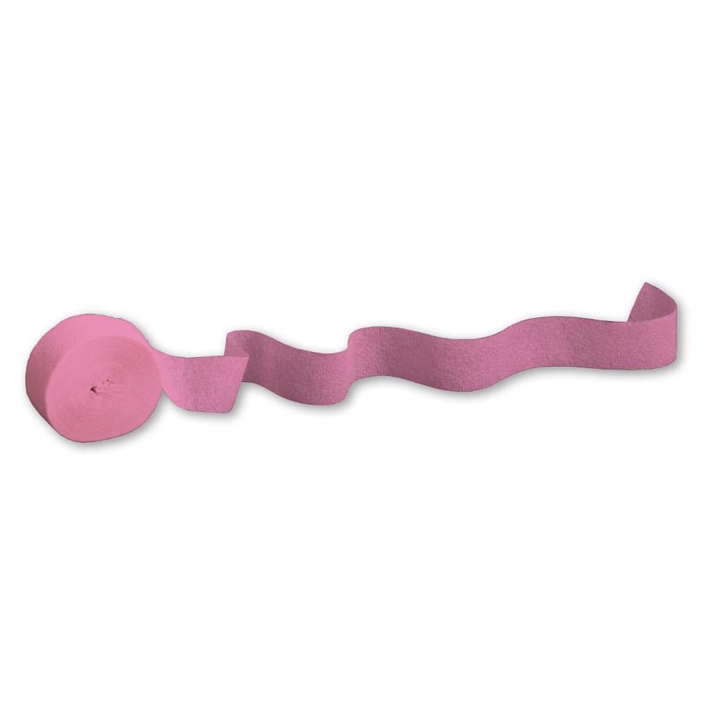 Creative Converting Touch of Color Crepe Paper Streamer Roll - 81 Feet Candy Pink for Party Decorations, Birthday Celebrations & DIY Crafts