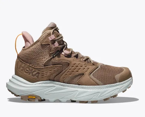 Hoka Anacapa 2 Mid GTX Hiking Boots for Women - Waterproof & Lightweight Trail Shoes for Outdoor Adventures, Backpacking, and Mountain Climbing