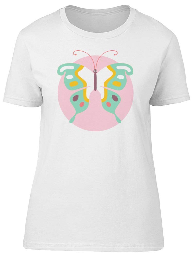 Colorful Butterfly Print Cartoon T-Shirt for Women - Casual Summer Graphic Tee for Outfits, Streetwear & Daily Wear