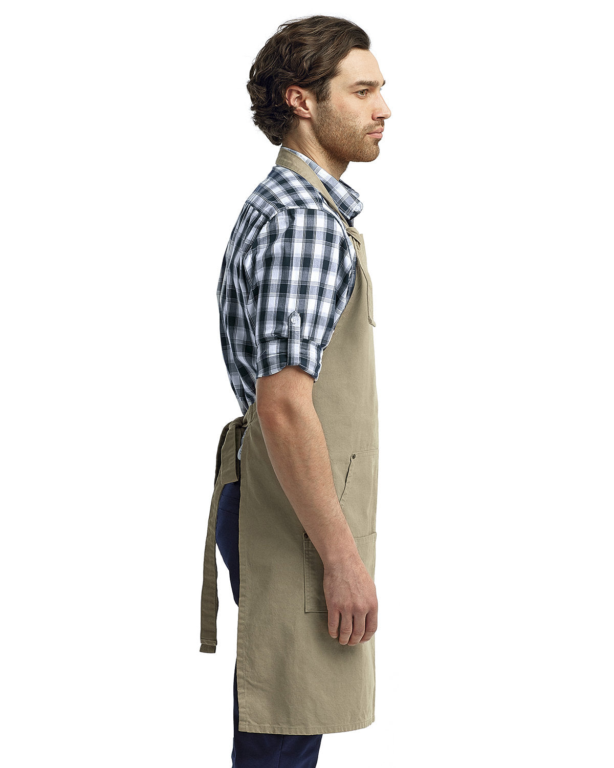Reprime RP137 Heavy Duty Unisex Canvas Apron with Pockets - Durable Workwear for Cooking, Gardening, Woodworking & DIY Projects
