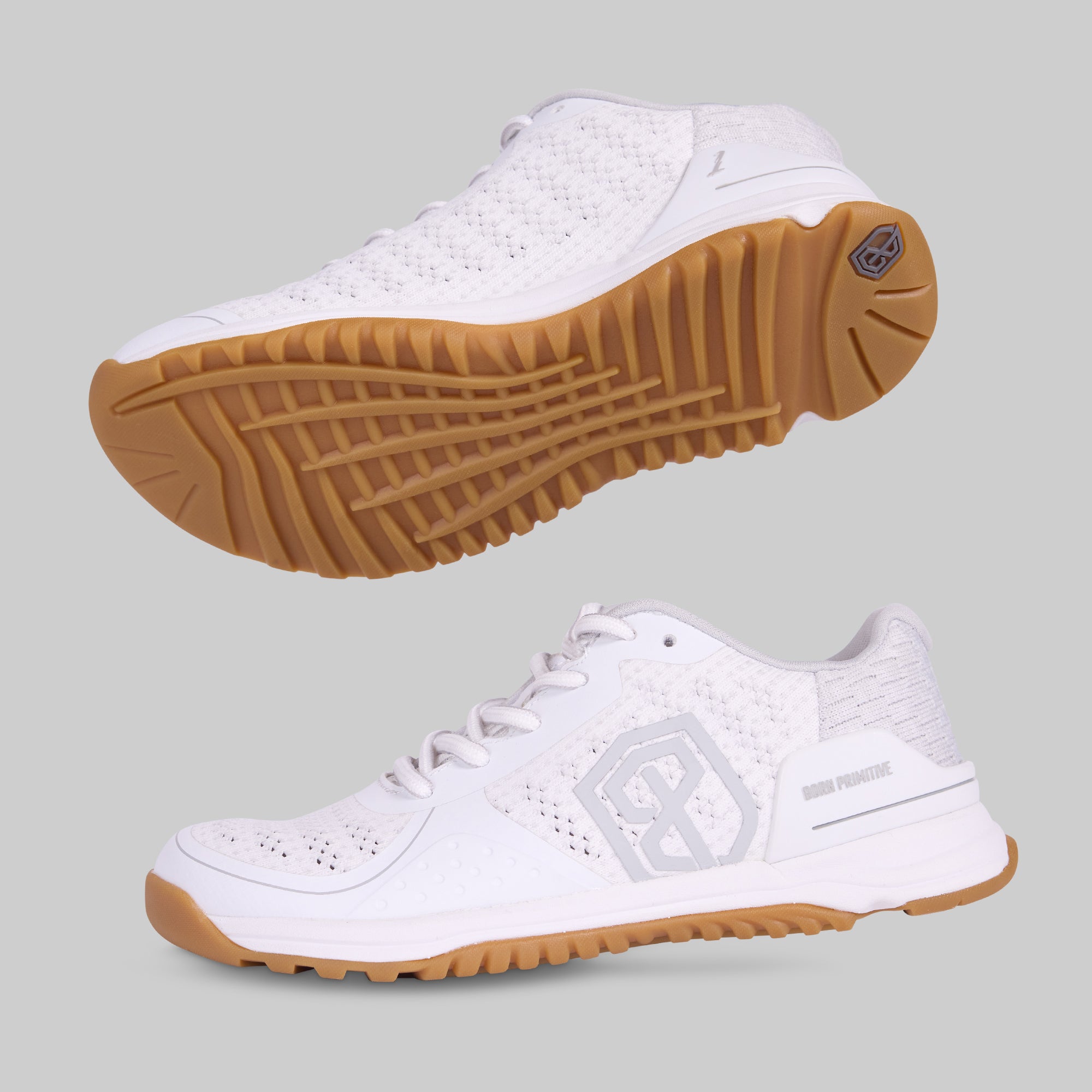 Women's Savage 1 Sneakers - White & Gum Colorway - Comfortable Casual Shoes for Running, Gym Workouts & Streetwear Fashion