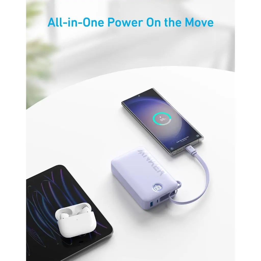 Anker PowerCore 20000mAh Portable Charger with 22.5W Fast Charging - High Capacity Power Bank for iPhone, Samsung, iPad | Perfect for Travel, Camping & Emergency Backup