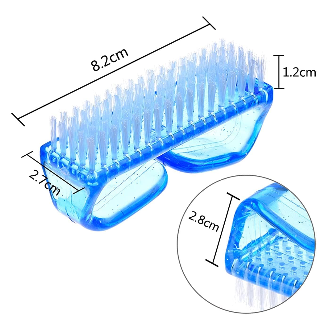 LA VENUST Exfoliating Brush Set of 2 - Dead Skin Remover & Body Scrubber for Men & Women - Perfect for Shower, Pedicure & Spa Treatments