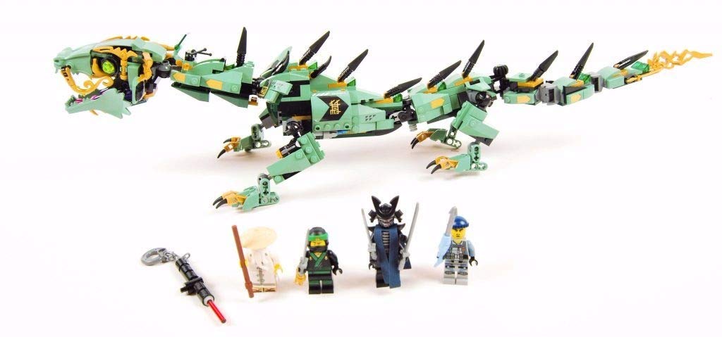 LEGO NINJAGO Movie Green Ninja Mech Dragon Building Kit 70612 - 544 Piece Construction Set with Dragon Figurine & Ninja Minifigures | Creative Play for Kids, Collectors & Movie Fans