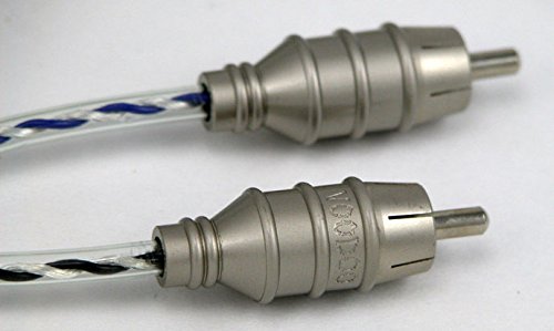 Premium VOODOO RCA 1.6ft/0.5m Audio Cable - Oxygen-Free Copper (OFC) for Crystal Clear Sound - Perfect for Home Theater, Hi-Fi Systems & Studio Equipment