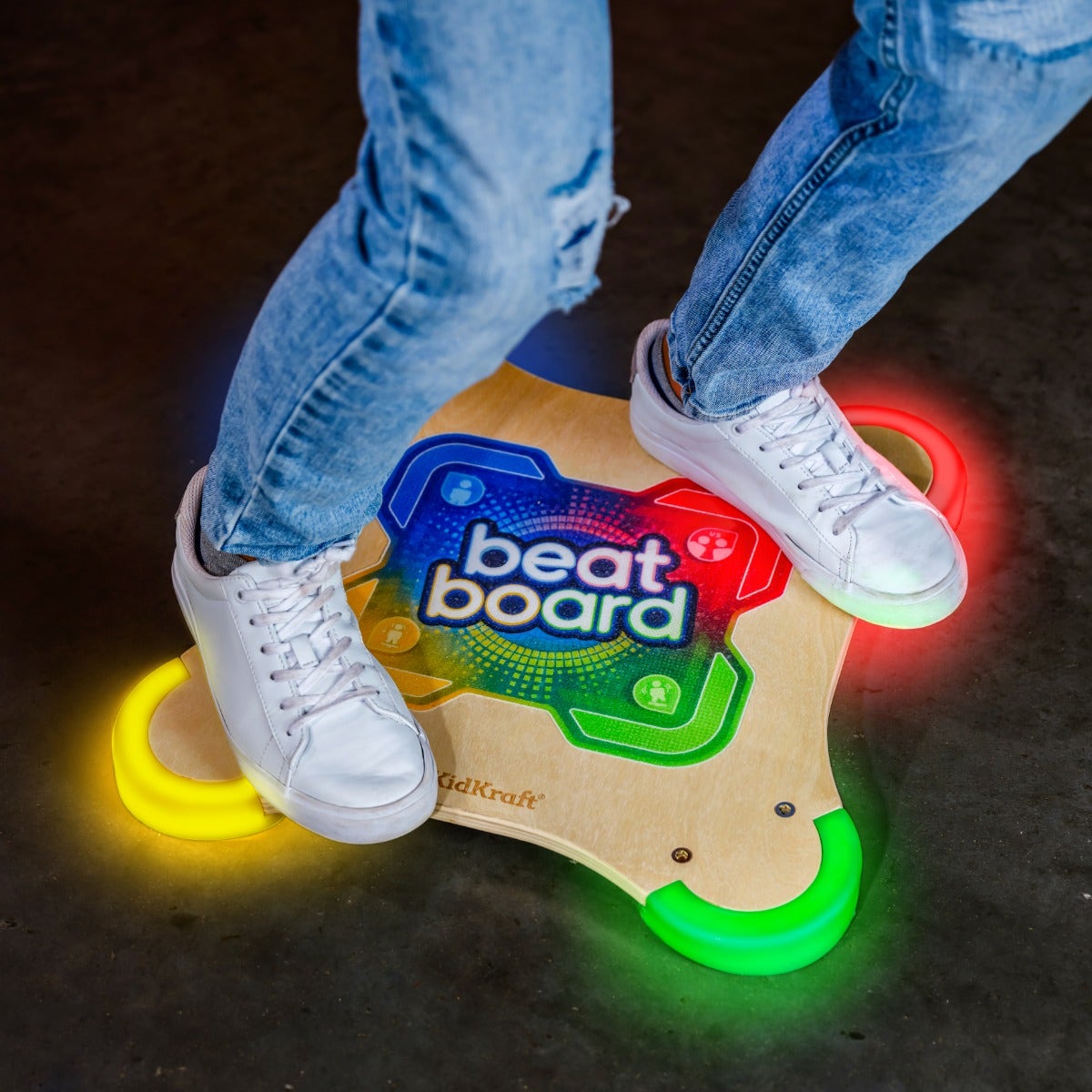 Beat Board™ Balance Game - Fun Wooden Balance Board for Kids & Adults - Perfect for Indoor Play, Yoga, Fitness & Therapy Exercises
