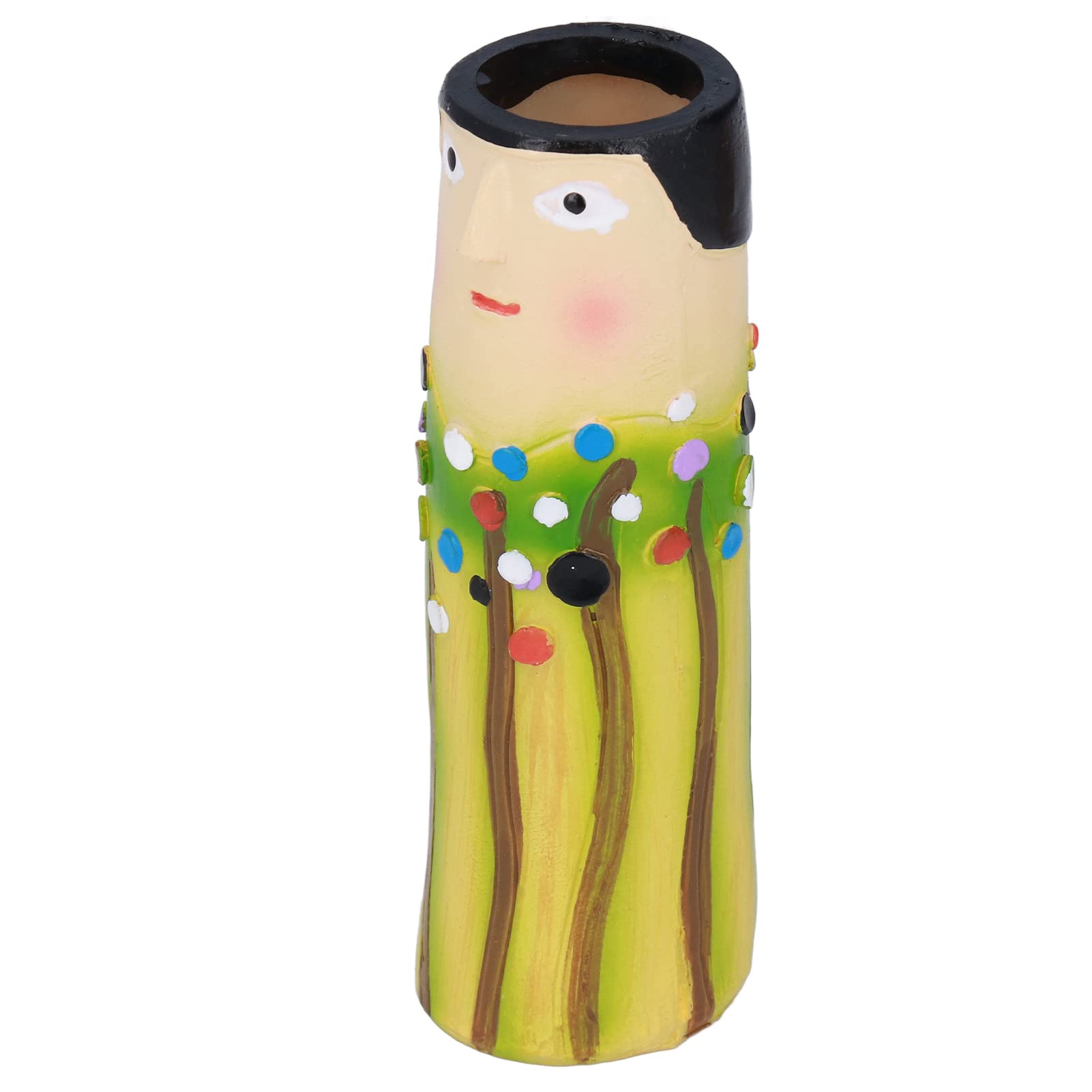 Jazar Resin Vase - Elegant Romantic Home Decor, Small Tabletop Vase for Living Room, Bedroom & Office | Perfect for Floral Arrangements, Gift Giving & Interior Design