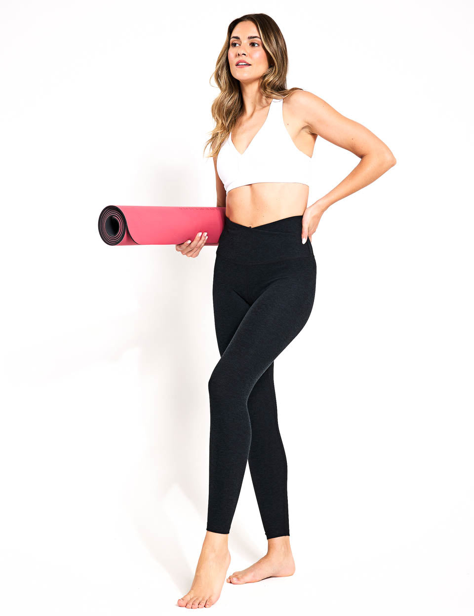 Spacedye Lift Your Spirits Bra - Cloud White | Comfortable Yoga Sports Bra for Women | Perfect for Yoga, Gym & Everyday Wear