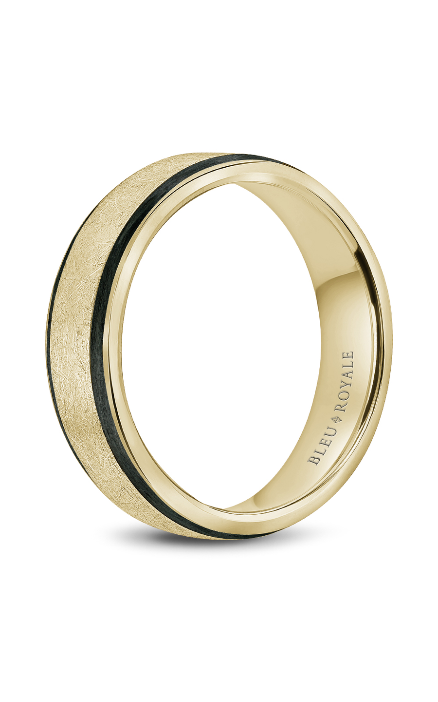 Bleu Royale Men's Wedding Band RYL 048Y6 - 14K Yellow Gold Classic Ring for Grooms & Engagement - Perfect for Weddings, Anniversaries & Special Occasions