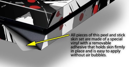 Abstract 02 Red Decal Skin for Original PS4 Console - Protective Vinyl Wrap for Gaming Setups & Customization