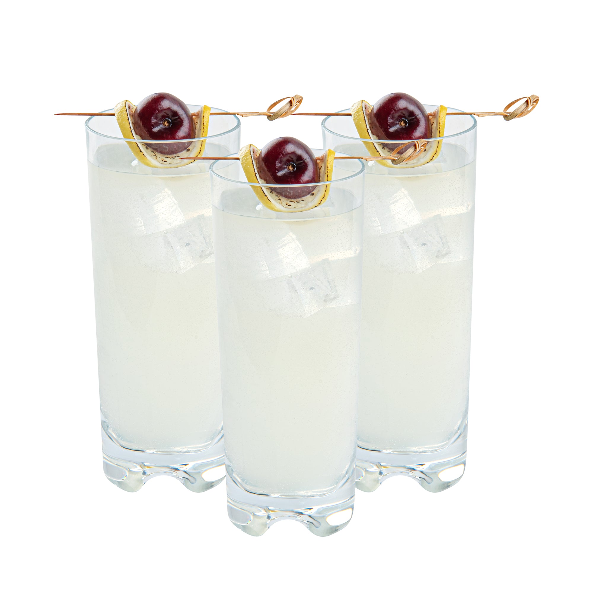 Bev Tek 10 oz Clear Polycarbonate Collins Glasses - Set of 48 (2.5