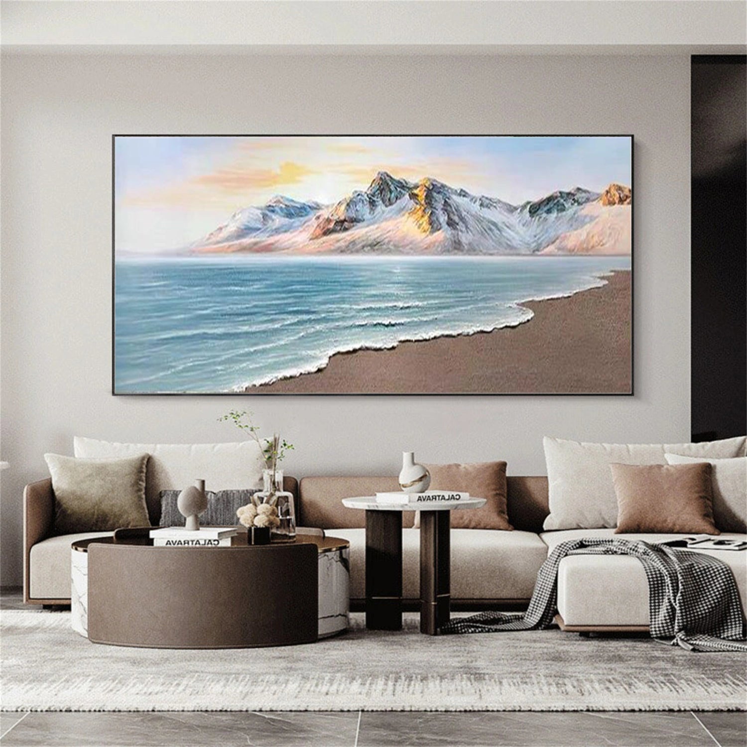 Ocean and Sky Painting #OS 253 - Stunning Seascape Wall Art for Home & Office Decor - Perfect for Living Room, Bedroom or Beach House