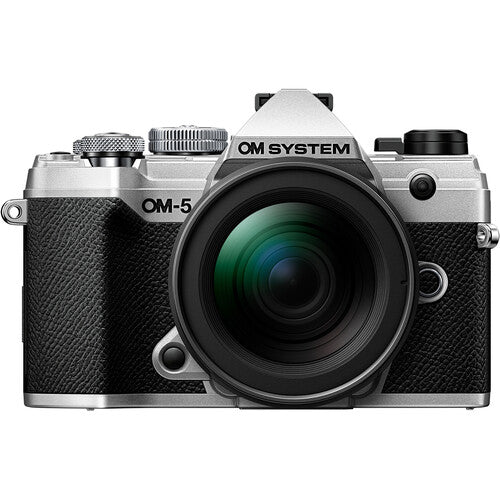OM SYSTEM OM-5 Mirrorless Camera with 12-45mm f/4 PRO Lens (Silver) - Perfect for Travel, Vlogging & Outdoor Photography