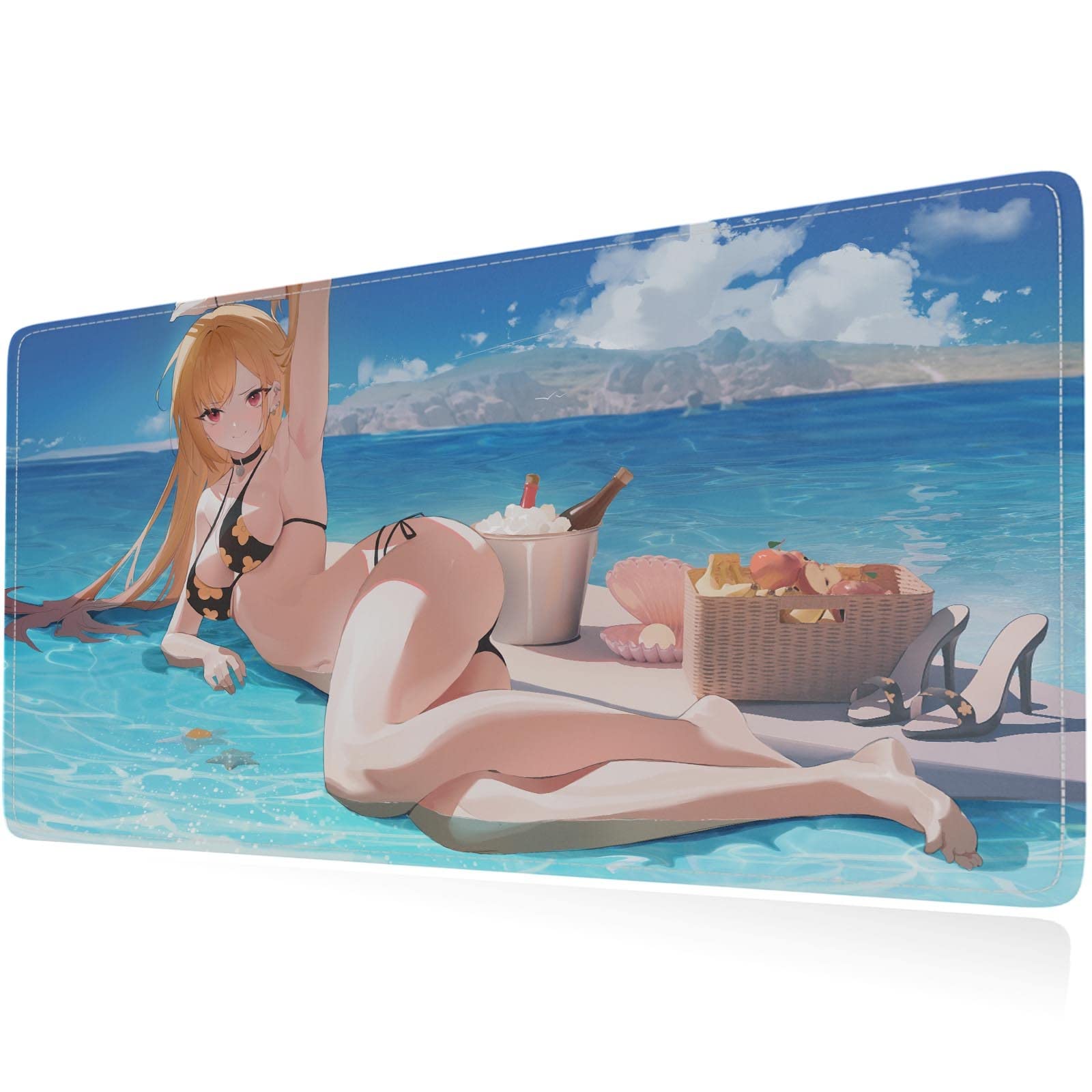 Kawaii Kitagawa Marin Anime Gaming Mouse Pad - XL Non-Slip for Office & Gaming