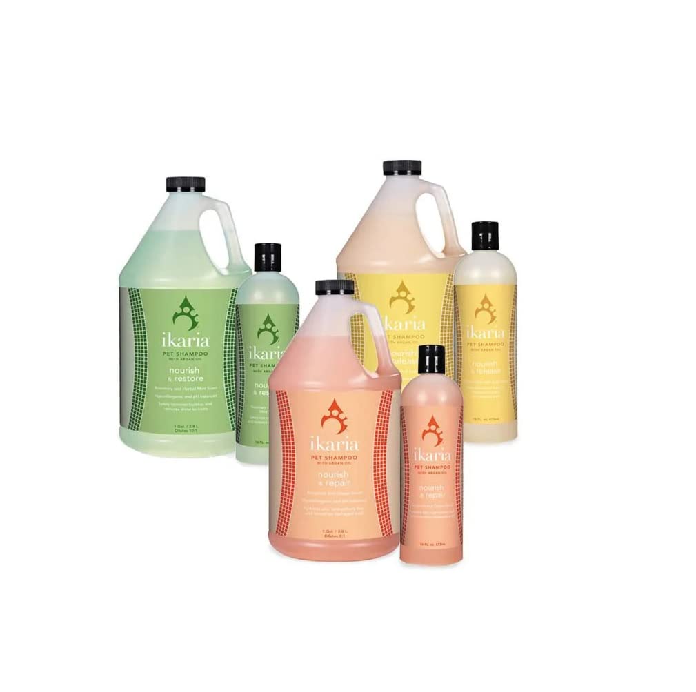 Nourishing Argan Oil Dog Shampoo - Detangling & Moisturizing Formula for Soft Fur - 16 oz or Gallon Size | Gentle Cleansing for All Breeds, Perfect for Bath Time & Grooming