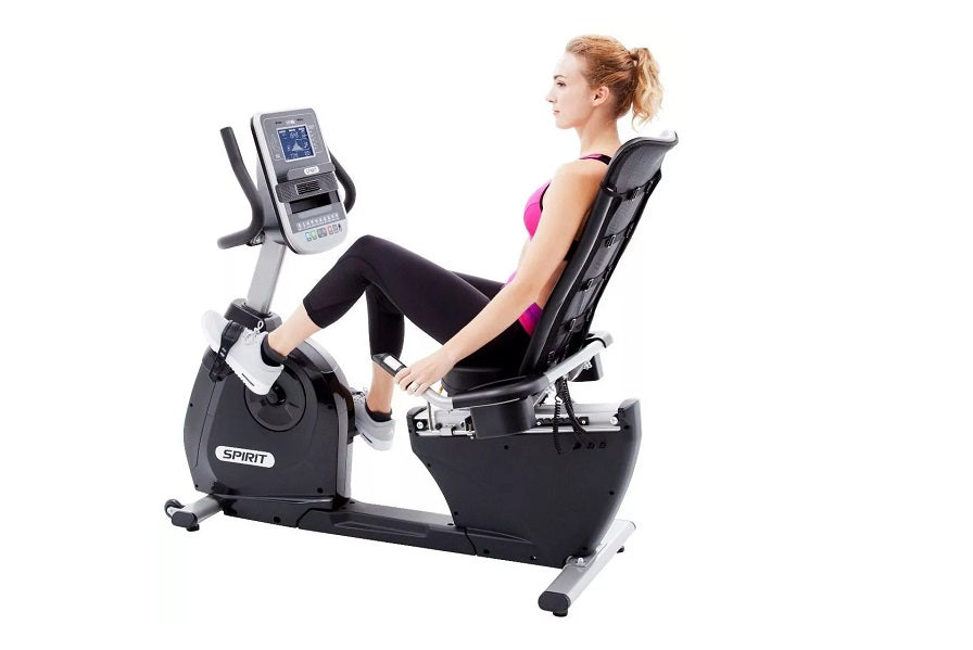 Spirit XBR55 Recumbent Exercise Bike - Comfortable Indoor Cycling for Home Gym, Low-Impact Cardio Workout - Perfect for Seniors, Physical Therapy & Home Fitness Training