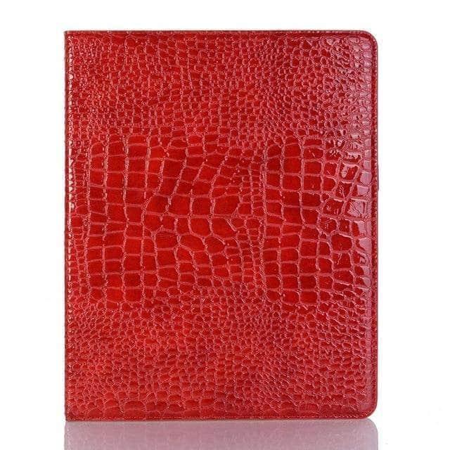 Premium PU Leather iPad Pro 12.9 Case (2020 Model) - Crocodile Pattern Design for Protection & Style | Perfect for Work, Travel & Daily Use