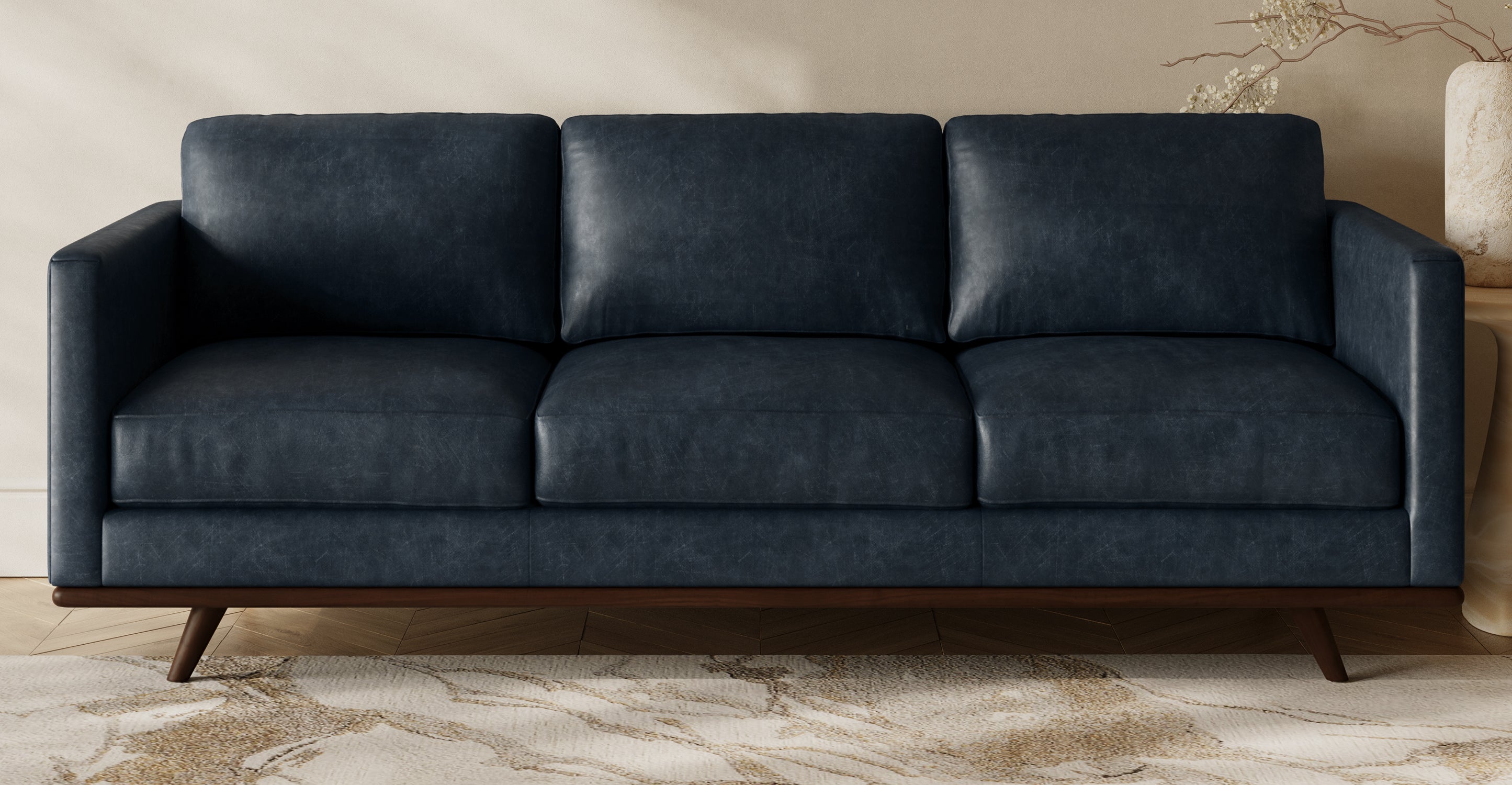 Modern Nolita Sofa - Comfortable Mid-Century Style Couch for Living Room, Lounge & Office - Perfect for Small Spaces & Apartment Decor