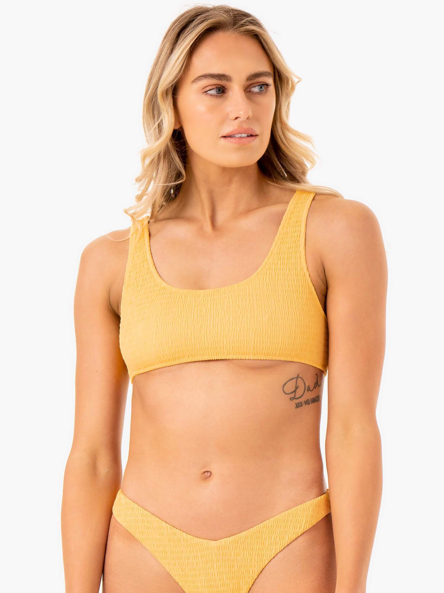 Paradise Scoop Bikini Top - Sexy Mango Color Swimwear for Women | Perfect for Beach Vacations, Pool Parties & Summer Getaways