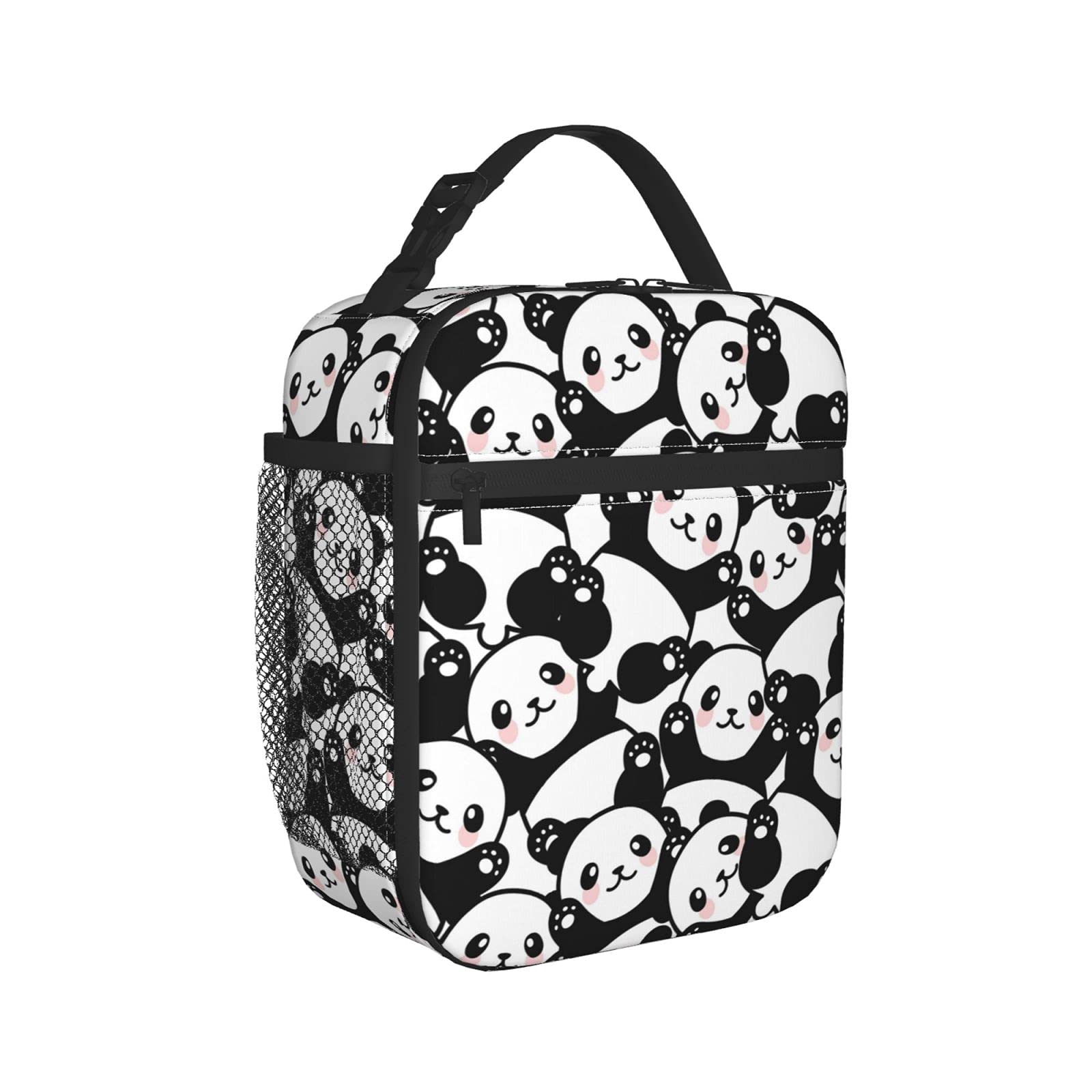 Insulated Lunch Box for Women & Men - Reusable Panda Cooler Tote Bag for Work, Office, Picnic & Outdoor Activities | BPA-Free Leakproof Food Container for School, Hiking & Travel