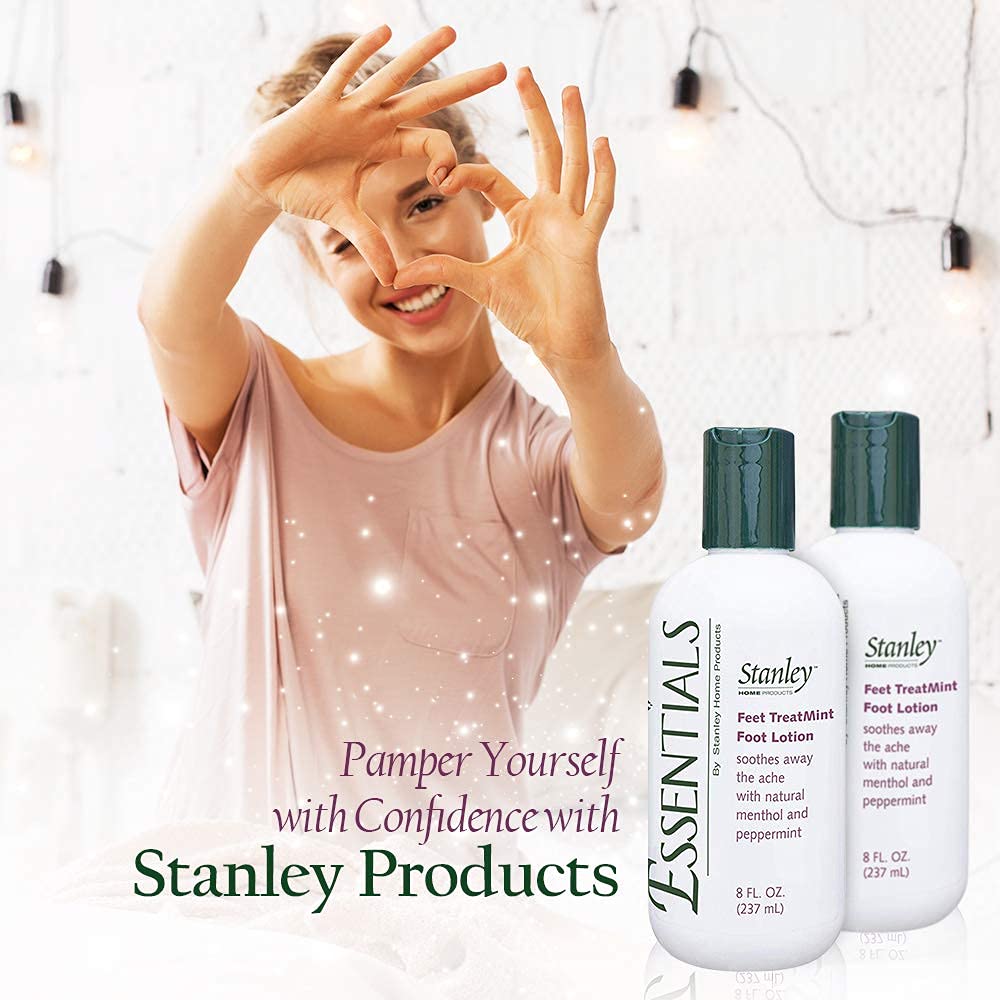Stanley Essentials Feet TreatMint Foot Lotion 8oz – Moisturizing Foot Cream with Natural Peppermint Oil – Relaxing Foot Care for Dry Cracked Heels – Men & Women – Pack of 6 – Perfect for Post-Workout Recovery & Spa Night Self-Care