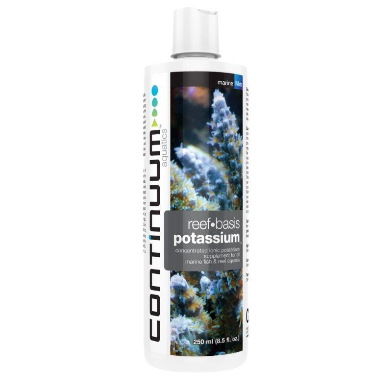 CONTINUUM Reef Basis Potassium Liquid - Premium Potassium Supplement for Saltwater Aquariums | Supports Coral Growth & Health | Ideal for Reef Tanks & Marine Ecosystems