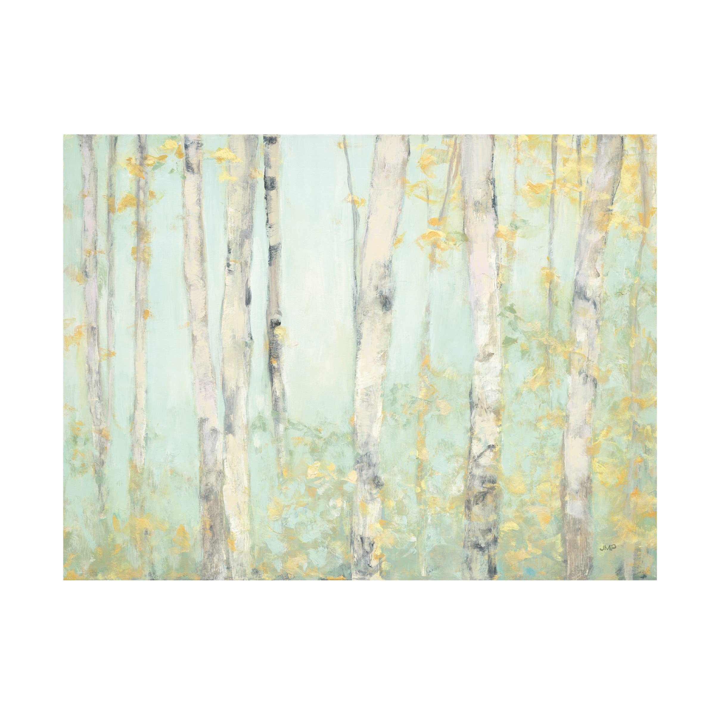 Julia Purinton 'Spring Birches' Canvas Wall Art Print - Handmade Landscape Painting for Living Room, Bedroom & Office Decor