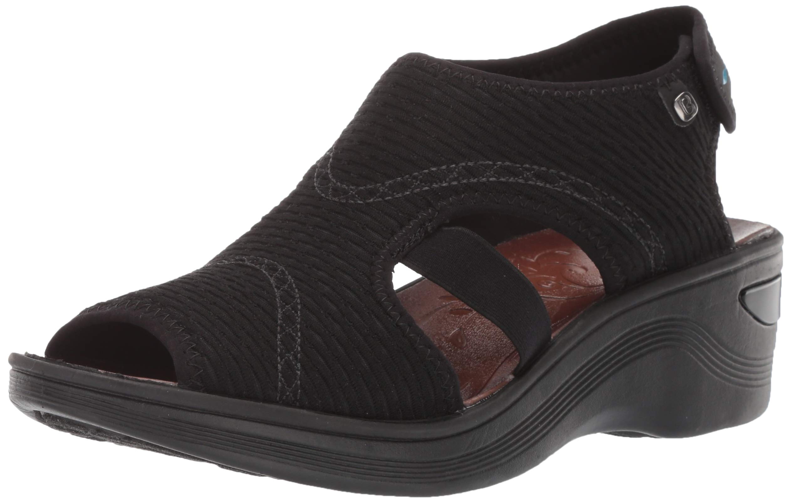 BZees Women's Comfortable Double Up Sandal - Lightweight Slip-On Casual Shoes for Walking, Travel & Everyday Wear