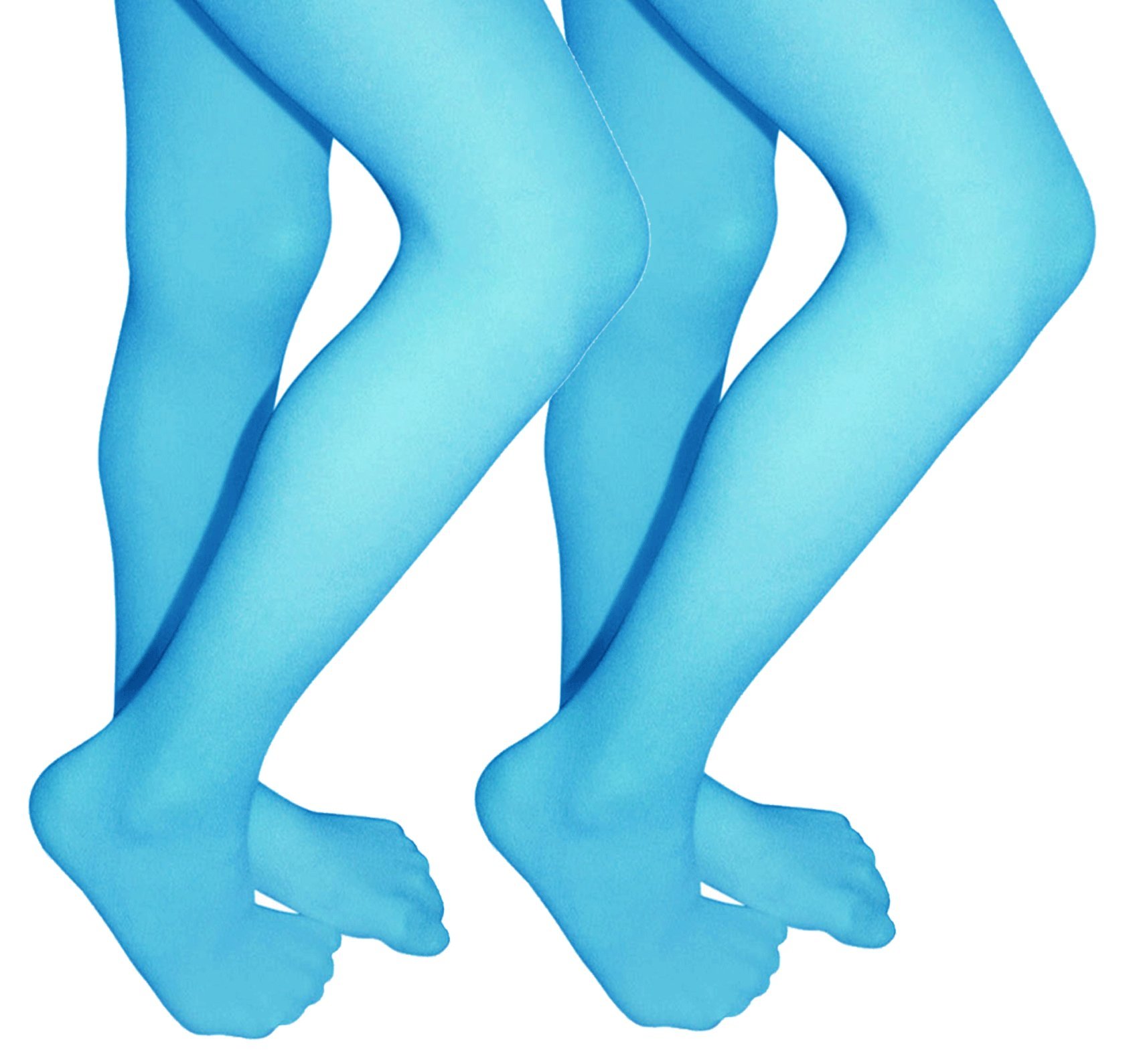 Clips N Grips Ballet Dance Tights for Girls - 2 Pack Footed Microfiber Tights | Perfect for Ballet Class, Dance Practice & Performance