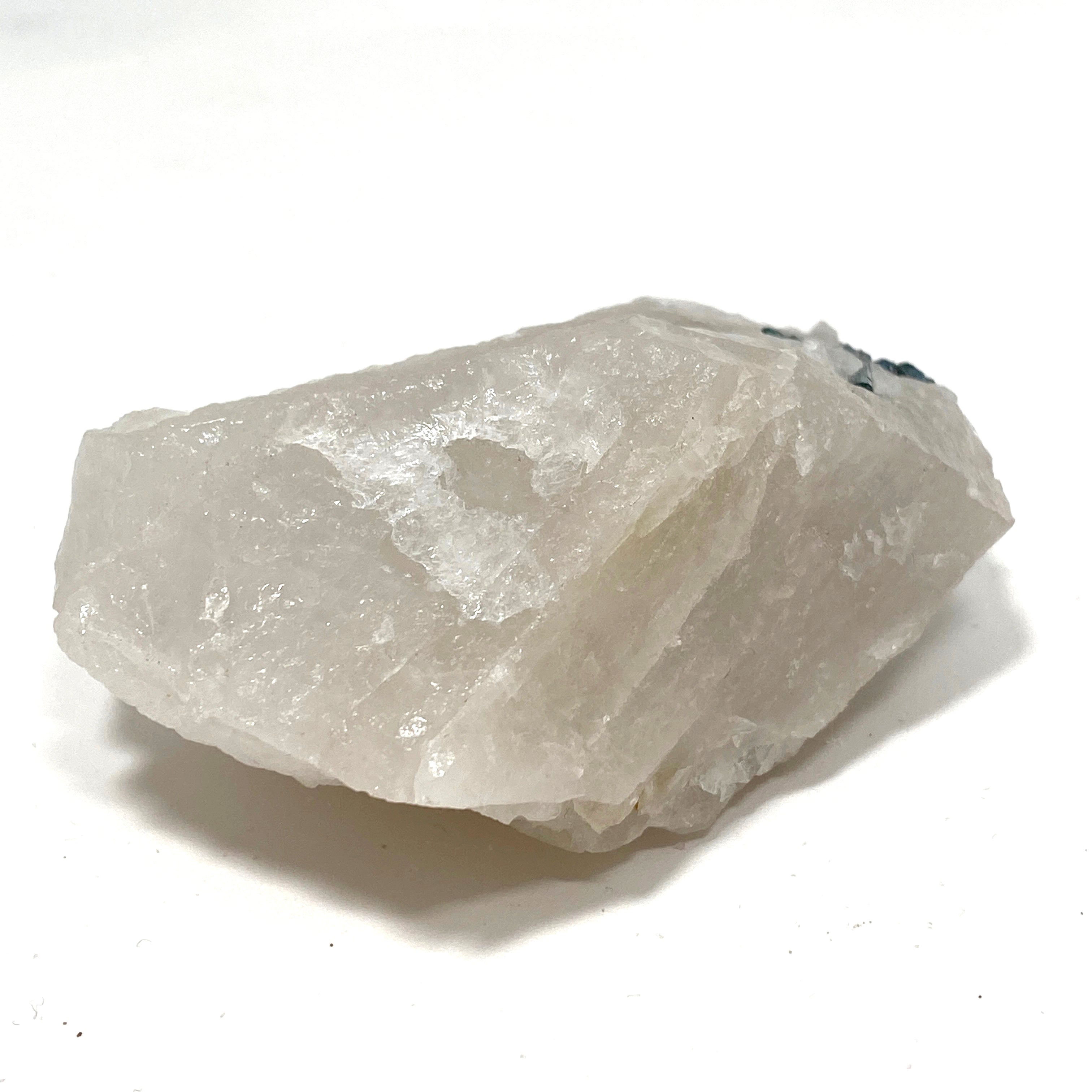 Natural Green Tourmaline on Quartz Crystal - Healing Stone for Meditation & Energy Work - GTQ02 - Perfect for Home Decor, Jewelry Making & Spiritual Practices
