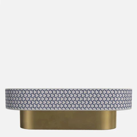 Handmade Bone Inlay Oval Targua Design Coffee Table - Boho Chic Living Room Furniture for Home Decor, Perfect for Small Spaces & Modern Interiors