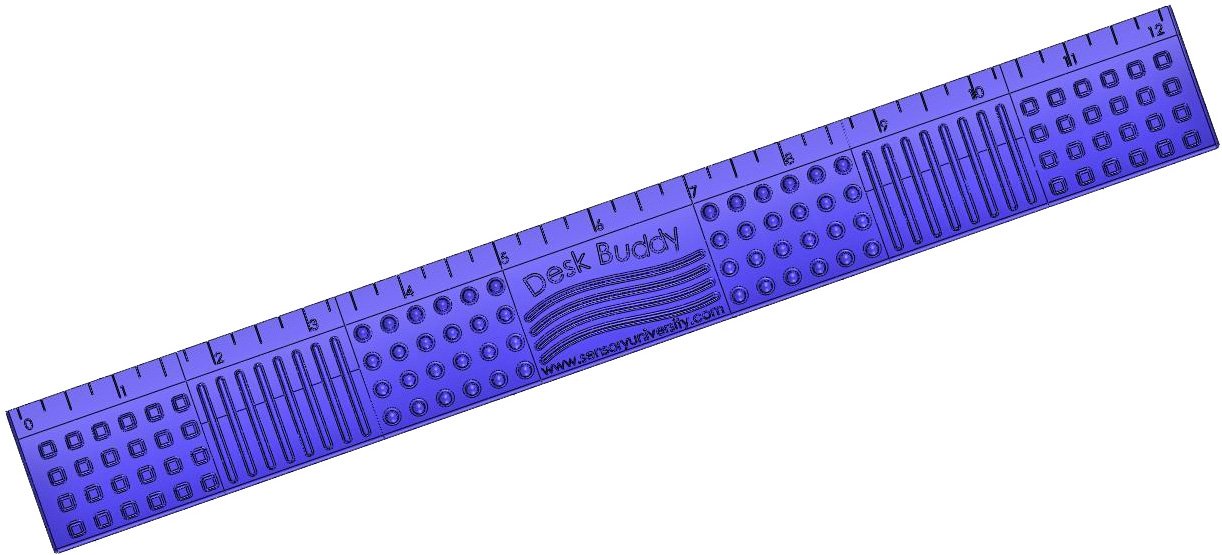 Chewable Sensory Ruler for Kids & Adults - Stress Relief Fidget Tool for School, Office, or Home Use - Perfect for ADHD, Autism & Anxiety Relief
