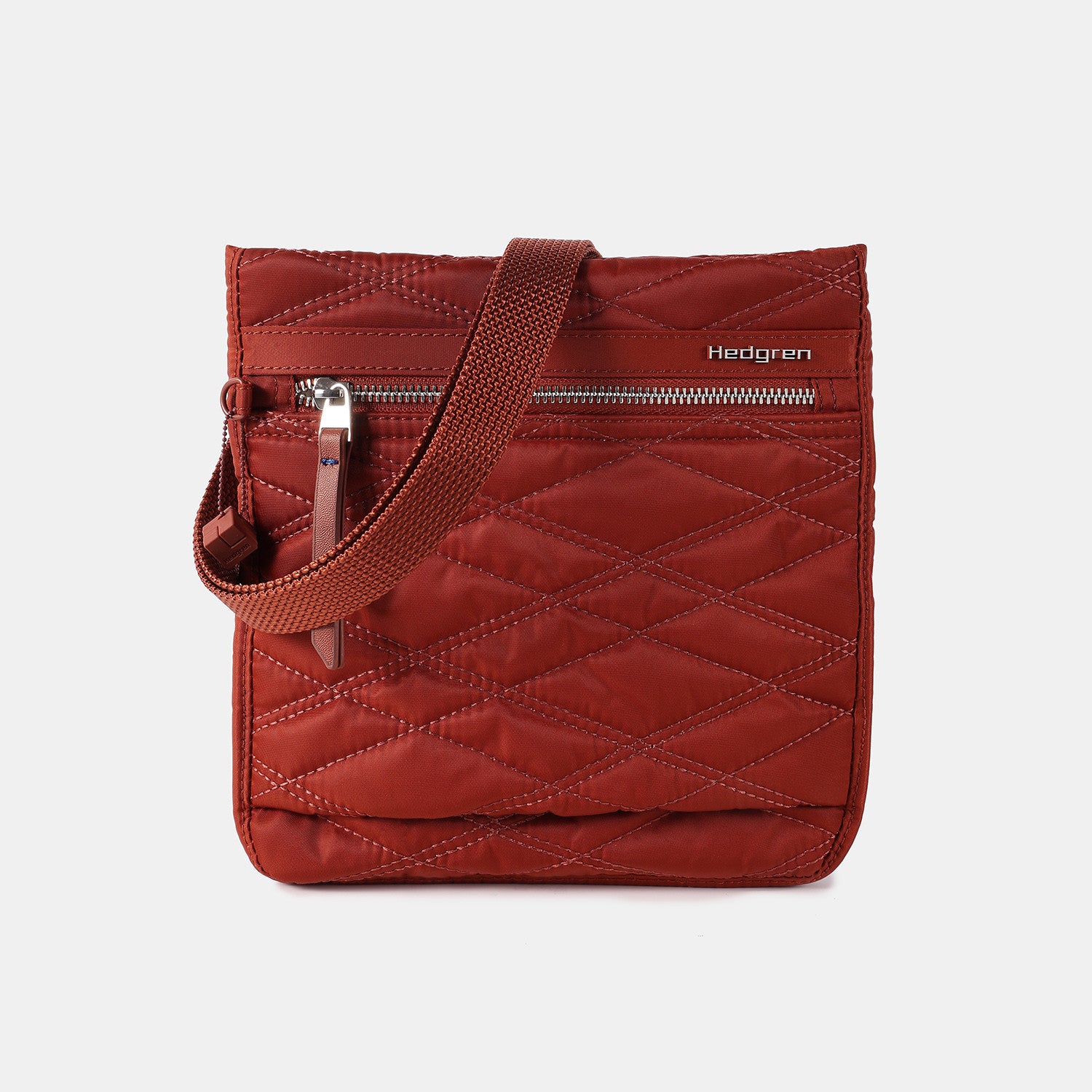 Hedgren Leonce Small Vertical RFID Crossbody Bag in Red - Stylish and Secure for Travel, Work, and Everyday Use