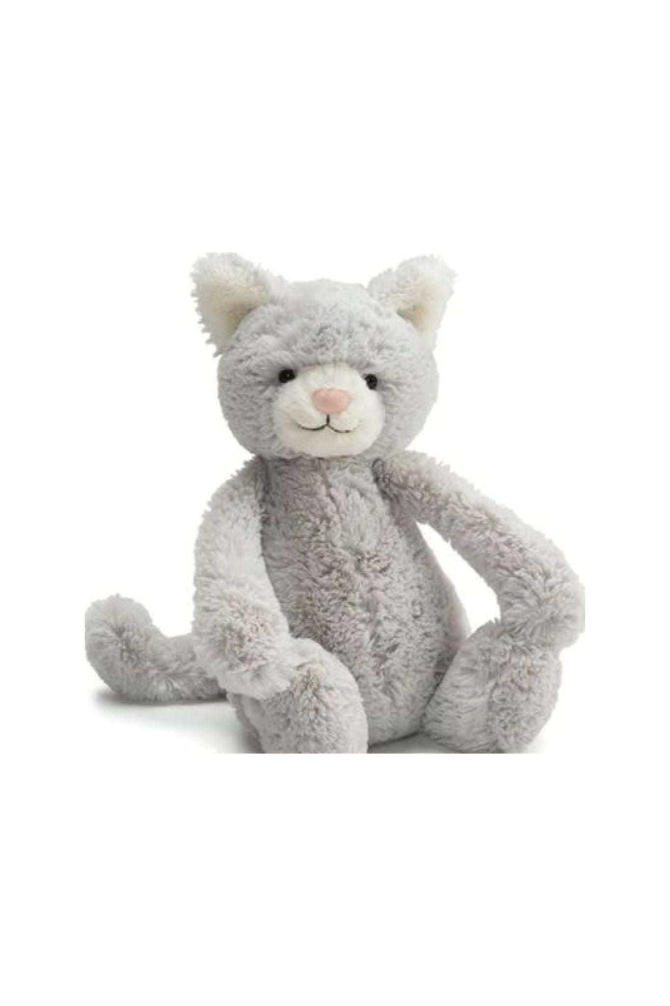 Adorable Bashful Grey Kitty Plush Toy by Jellycat - Perfect for Kids' Gifts, Nursery Decor & Cuddling