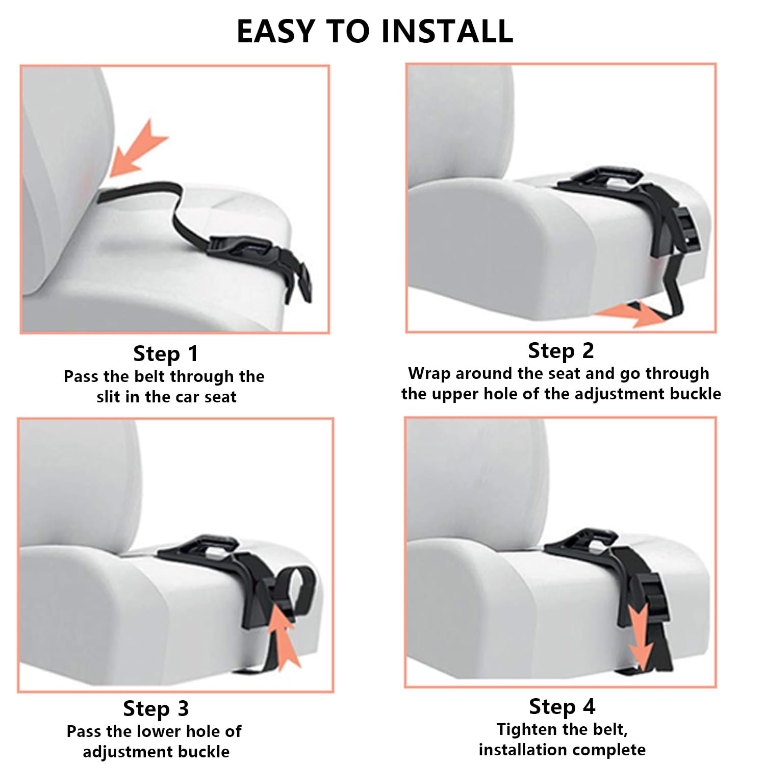Car Seat Hooks for Seat Covers & Seatbelt Adjusters - Pregnancy Belly Band for Pregnant Women - Comfortable Driving Accessories for Expecting Mothers (Perfect for Long Trips & Daily Commutes)