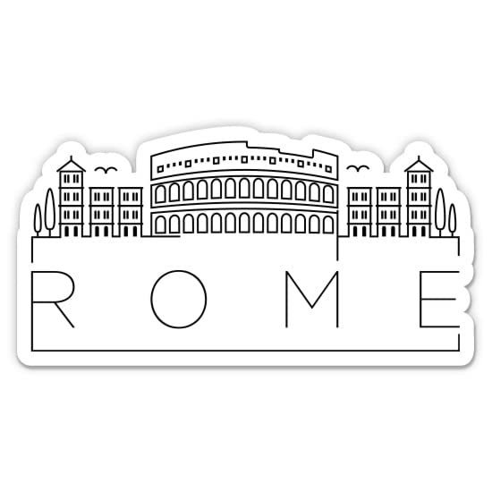 Squiddy Rome Italy Vinyl Sticker Decal - Waterproof, Durable 3