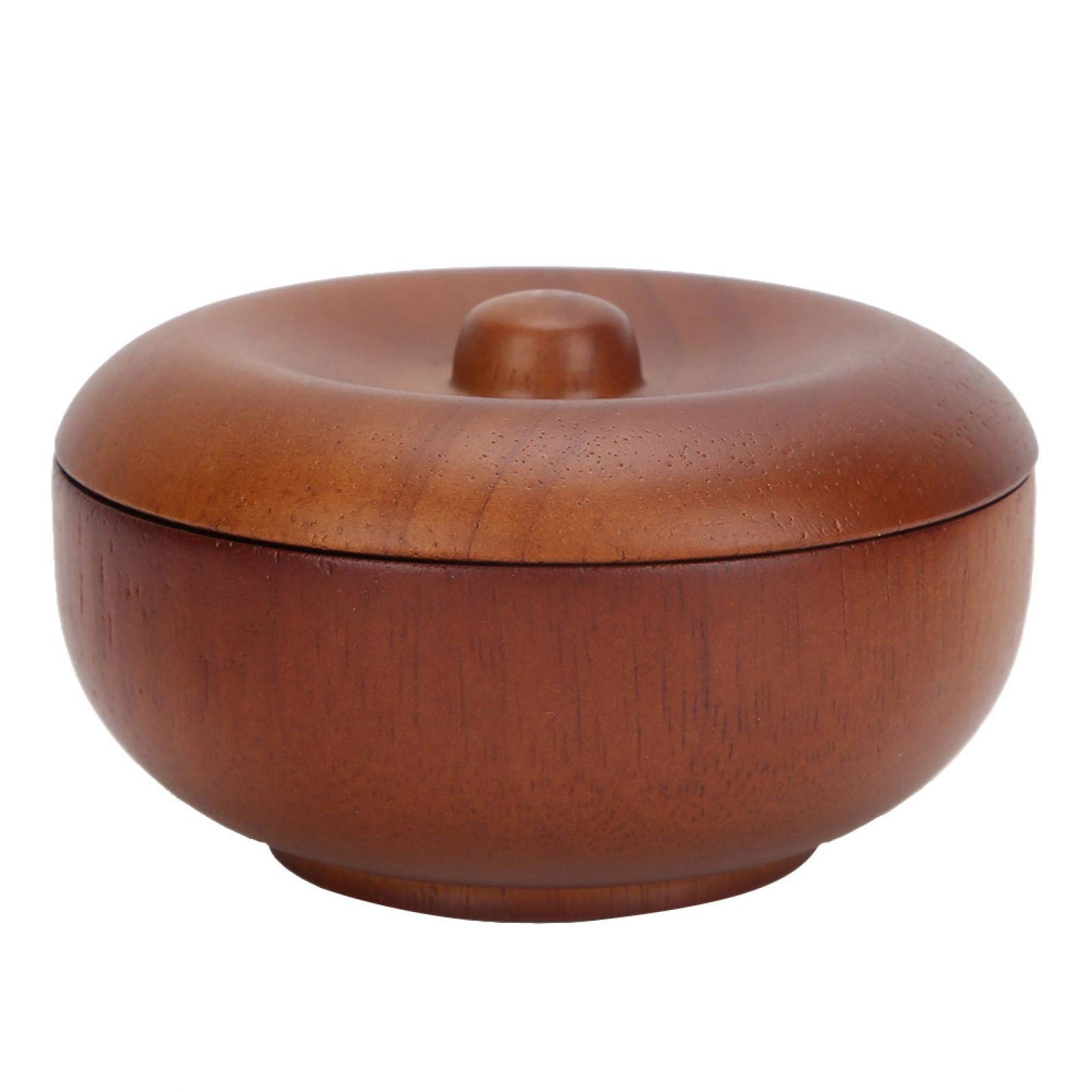 Premium Wooden Shaving Bowl for Men - Handcrafted Shaving Soap Lather Bowl with Non-Slip Base - Perfect for Wet Shaving, Beard Care & Grooming Rituals at Home or Travel