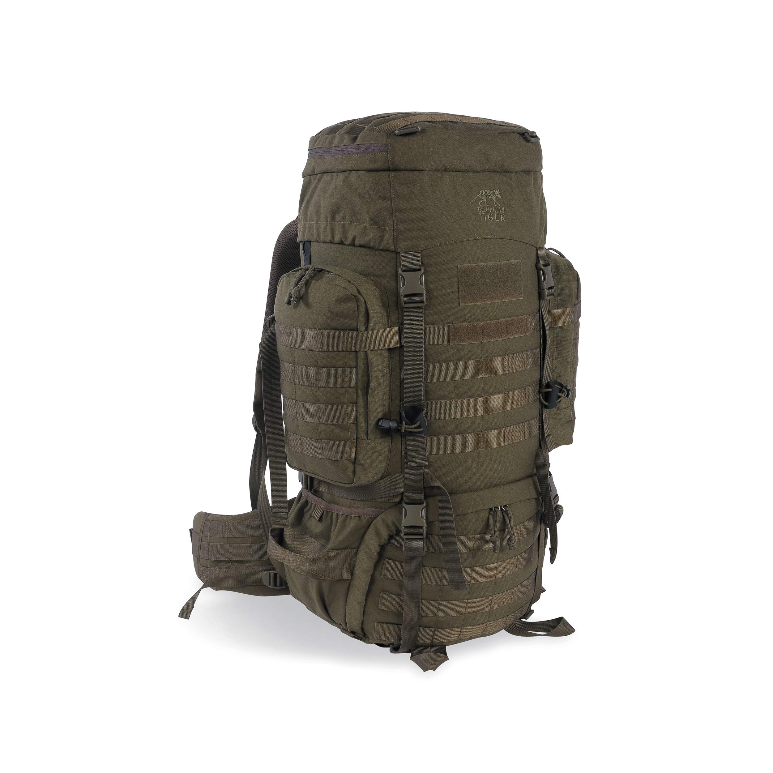 Tasmanian Tiger 52L Tactical Backpack Olive Green - Durable Military Backpack for Outdoor Camping, Hiking & Travel