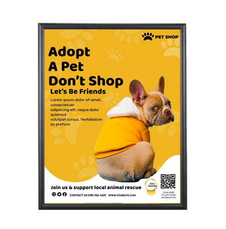 20x20 Poster Frame - SwingFrame Wide Face Display for Art, Photos & Posters - Perfect for Home Decor, Office & Gallery Displays