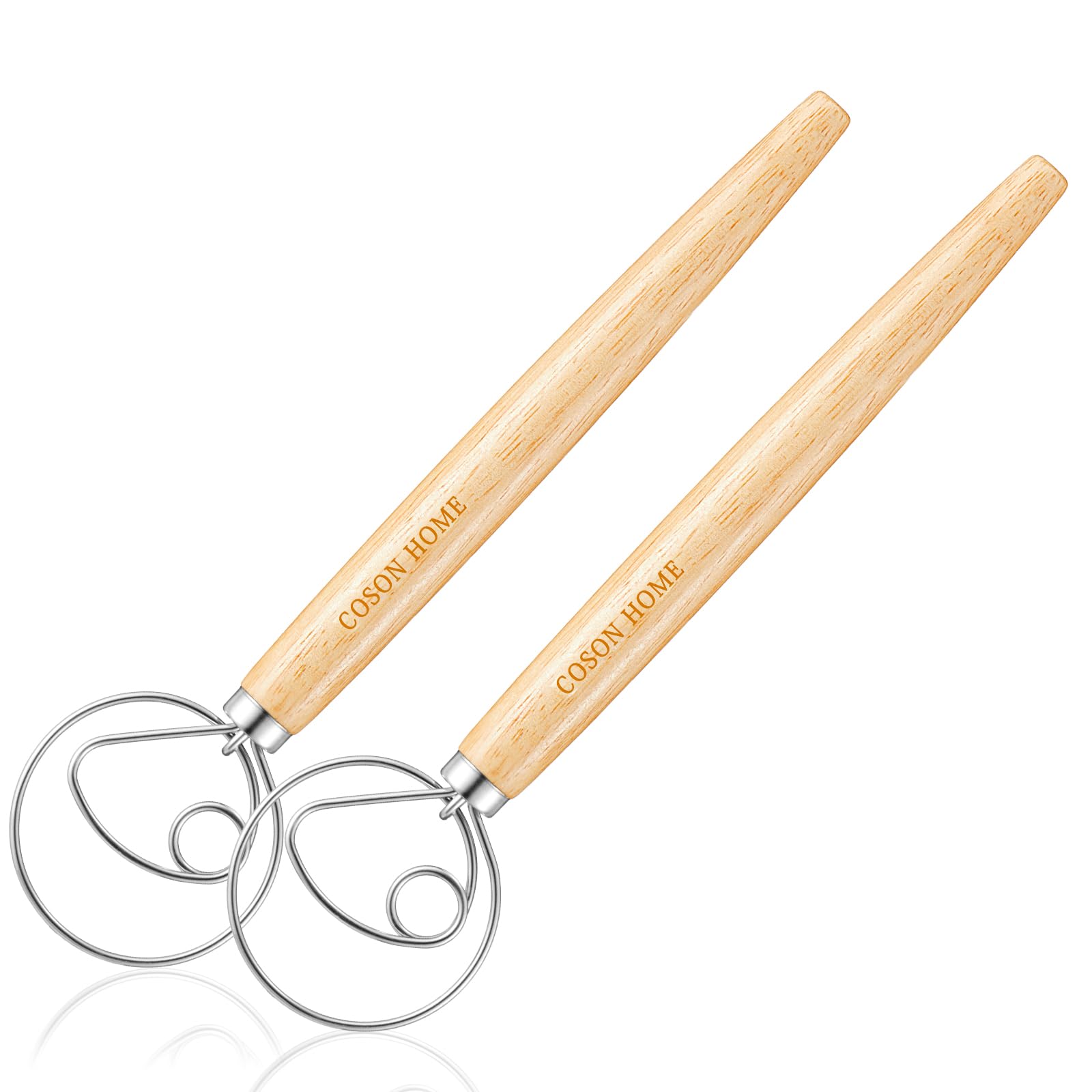 2-Pack Danish Dough Whisk - 13.5