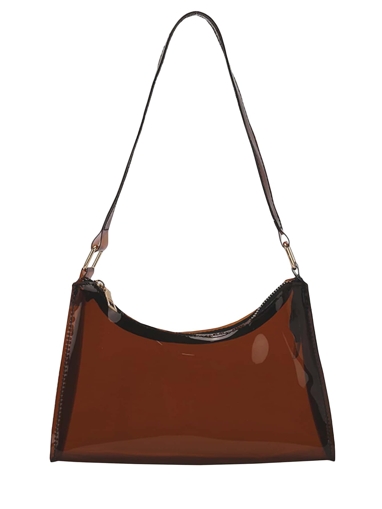 Verdusa Women's Clear Shoulder Bag - Transparent PVC Purse for Concerts, Festivals, Beach & Travel | Fashionable See-Through Handbag