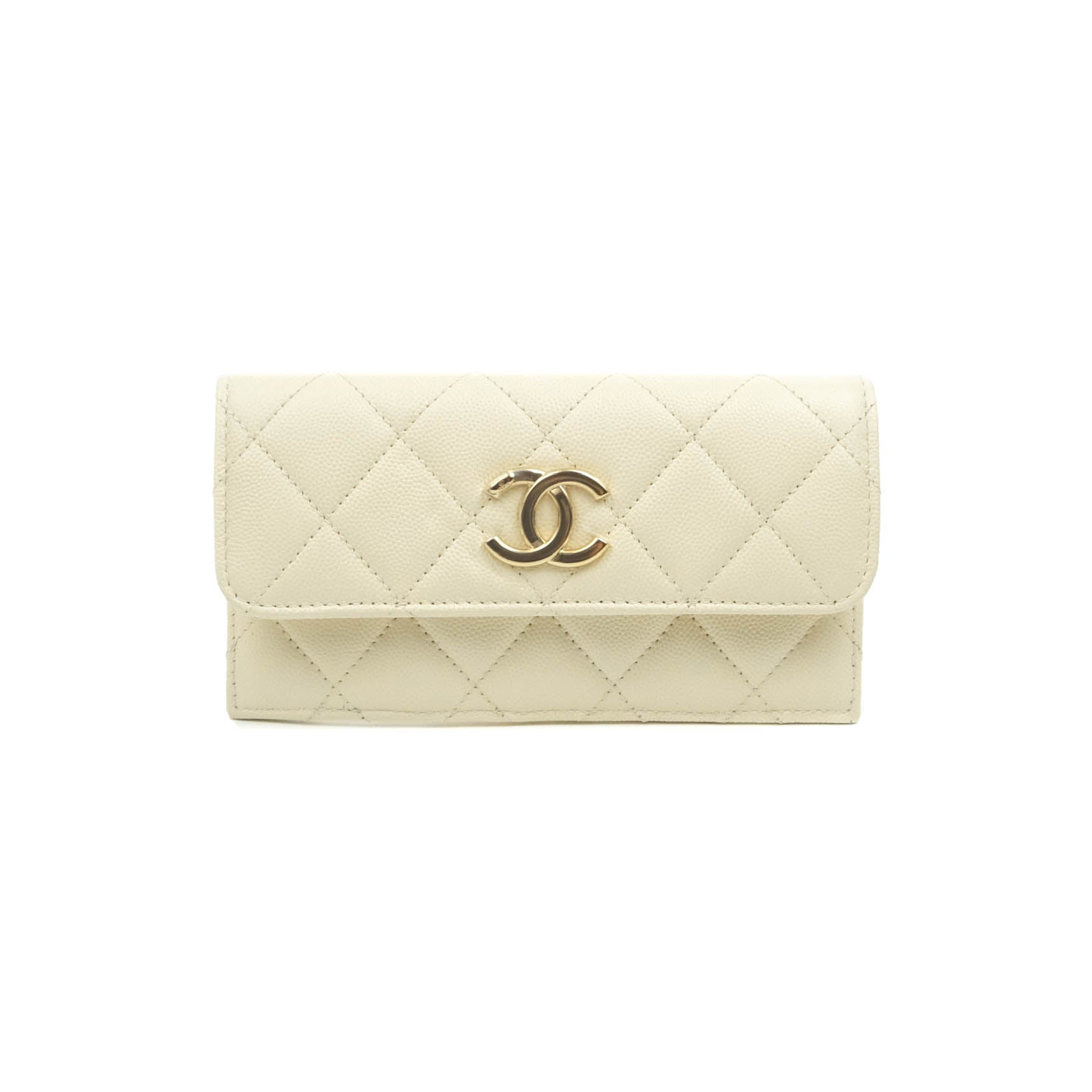 Chanel Camera Bag with Detachable Pouch - Ivory Caviar Leather & Gold Hardware | Luxury Crossbody Bag for Women | Perfect for Everyday Use, Date Night & Travel