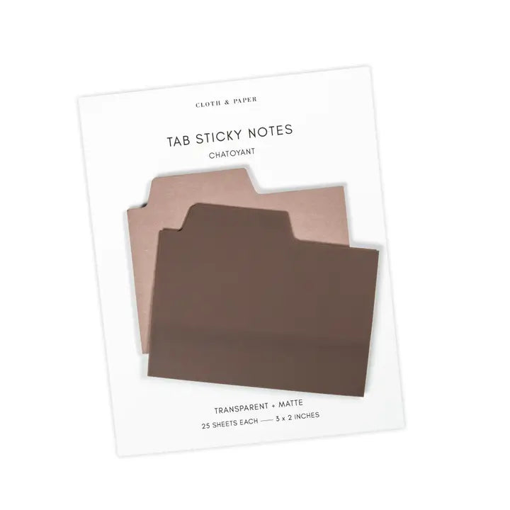 Chatoyant Blank Tab Sticky Note Set - Colorful Index Tabs for Notebooks, Planners & Office Organization - Perfect for Bookmarking, Studying & Work Productivity
