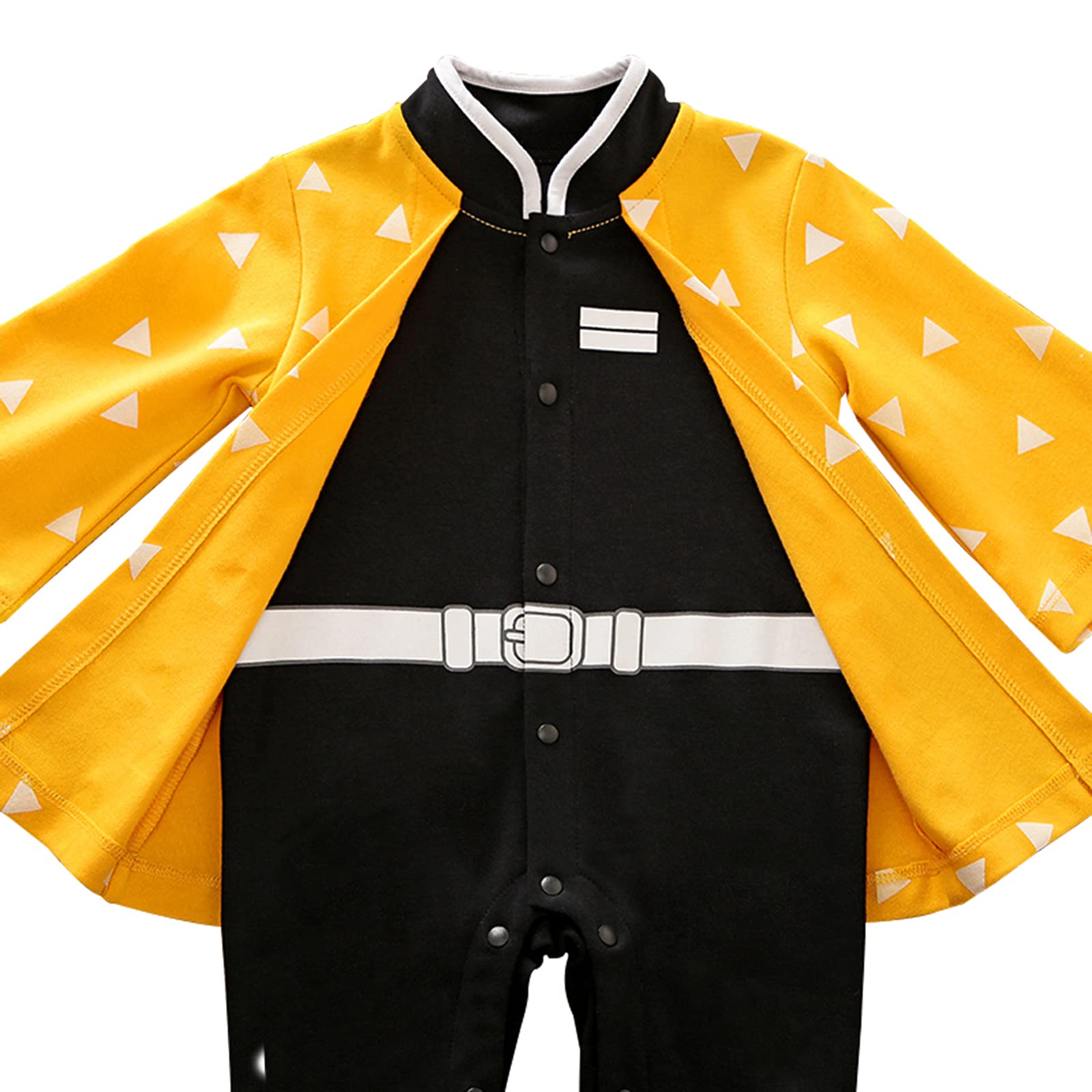 **Adorable Yellow Cartoon Baby Jumpsuit - Newborn One-Piece Romper for Halloween Cosplay (9-12 Months) | Soft & Comfortable Infant Outfit for Parties, Photo Shoots & Everyday Wear**