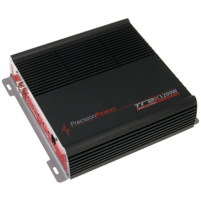 Precision Power TRAX1.1200D 1200W Max (600W RMS) 2 Ohm Stable Monoblock Class D Car Amplifier - Powerful Bass Boost for Car Audio Systems, Subwoofers, and Truck Stereo Upgrades