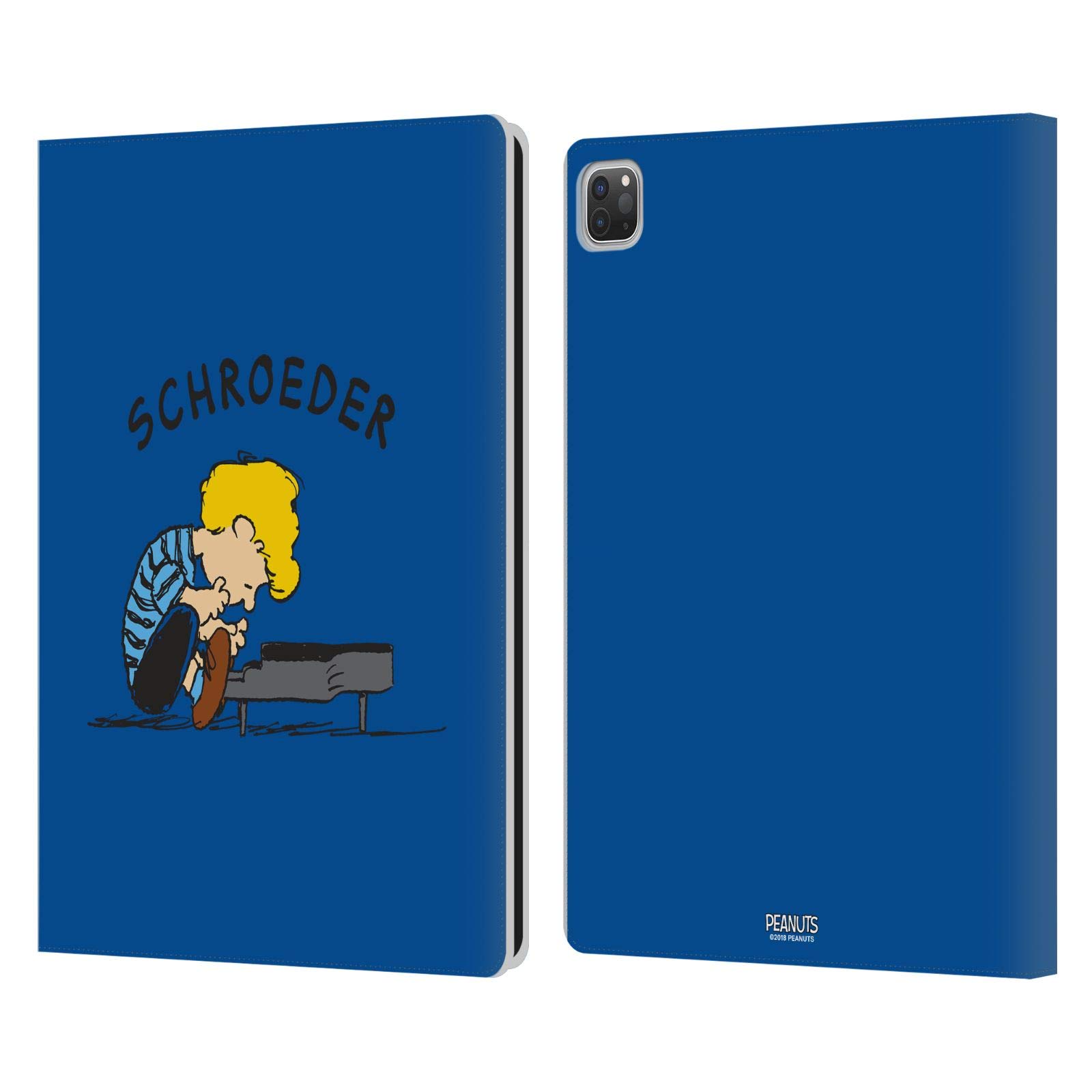 Head Case Designs Peanuts Schroeder Leather Book Wallet Case for Apple iPad Pro 12.9 (2020-2022) – Perfect for Work, School & Travel