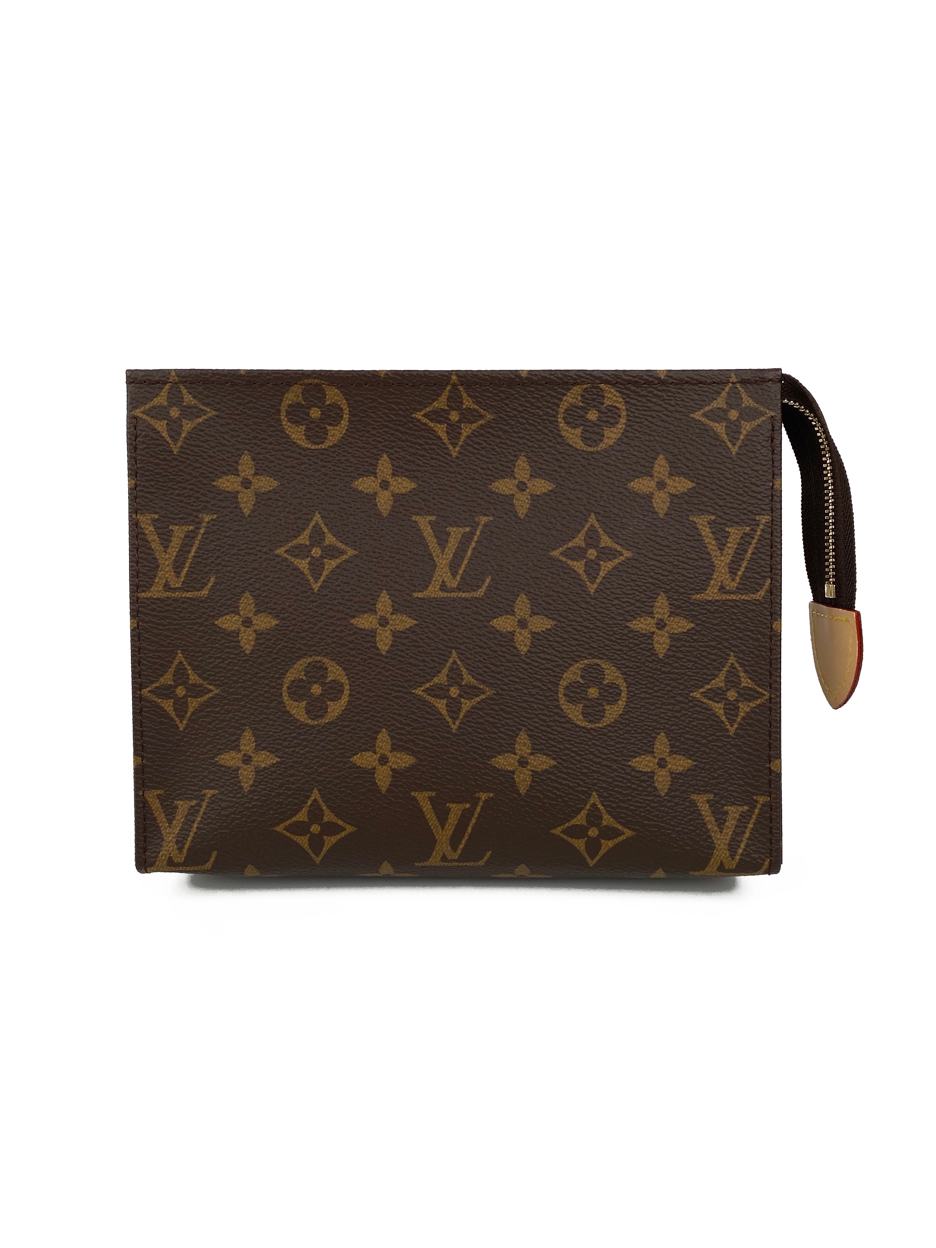 Authentic Louis Vuitton Monogram Toiletry Pouch 19 - Travel Cosmetic Bag & Makeup Organizer for Women | Perfect for Weekend Getaways & Airplane Essentials