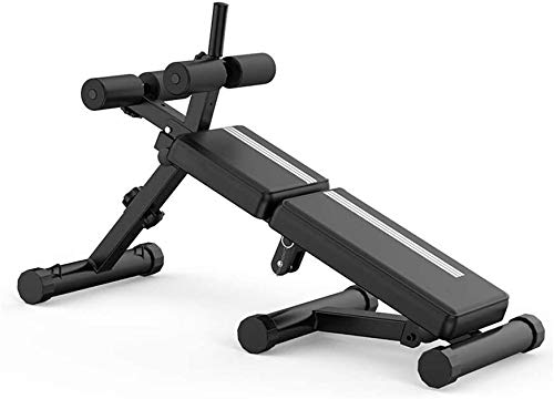 BYCDD Adjustable Weight Bench for Full Body Workout - Incline/Decline Sit Up Bench, Utility Gym Bench for Abs & Strength Training, Black (85X140CM) - Perfect for Home Gym & Fitness Enthusiasts